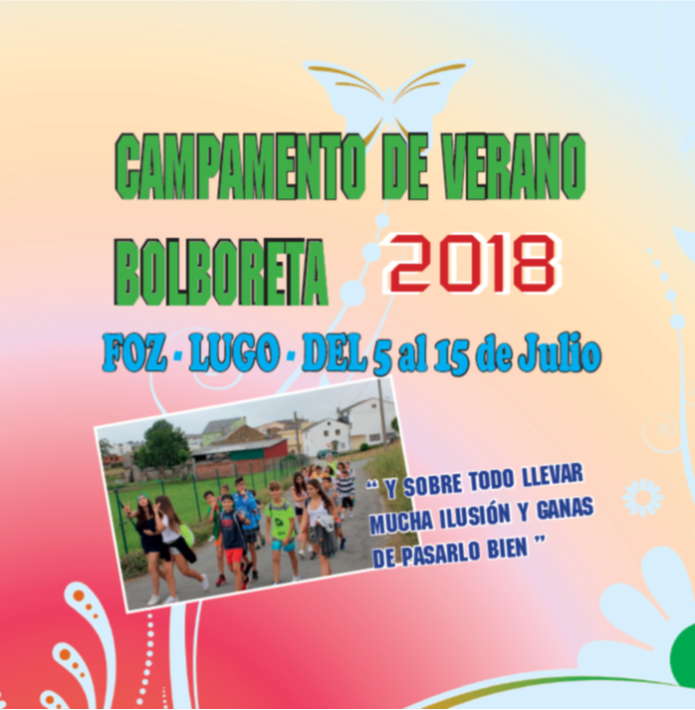 Abierta Inscripción Para Campamento «Bolboreta» 2018