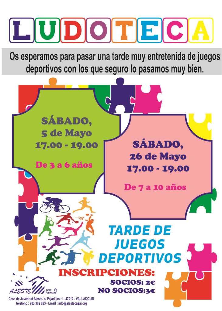 Ludoteca En FINDE (Sábado 26 Mayo).