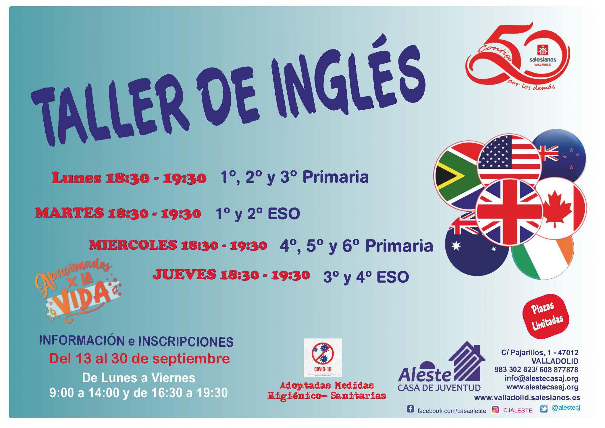 CARTEL TALLER DE INGLÉS