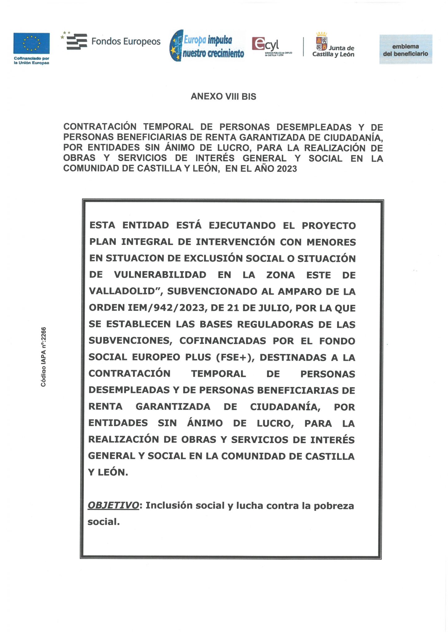 CONTRATACION TEMPORAL DE PERSONAS DESEMPLEADAS 2023