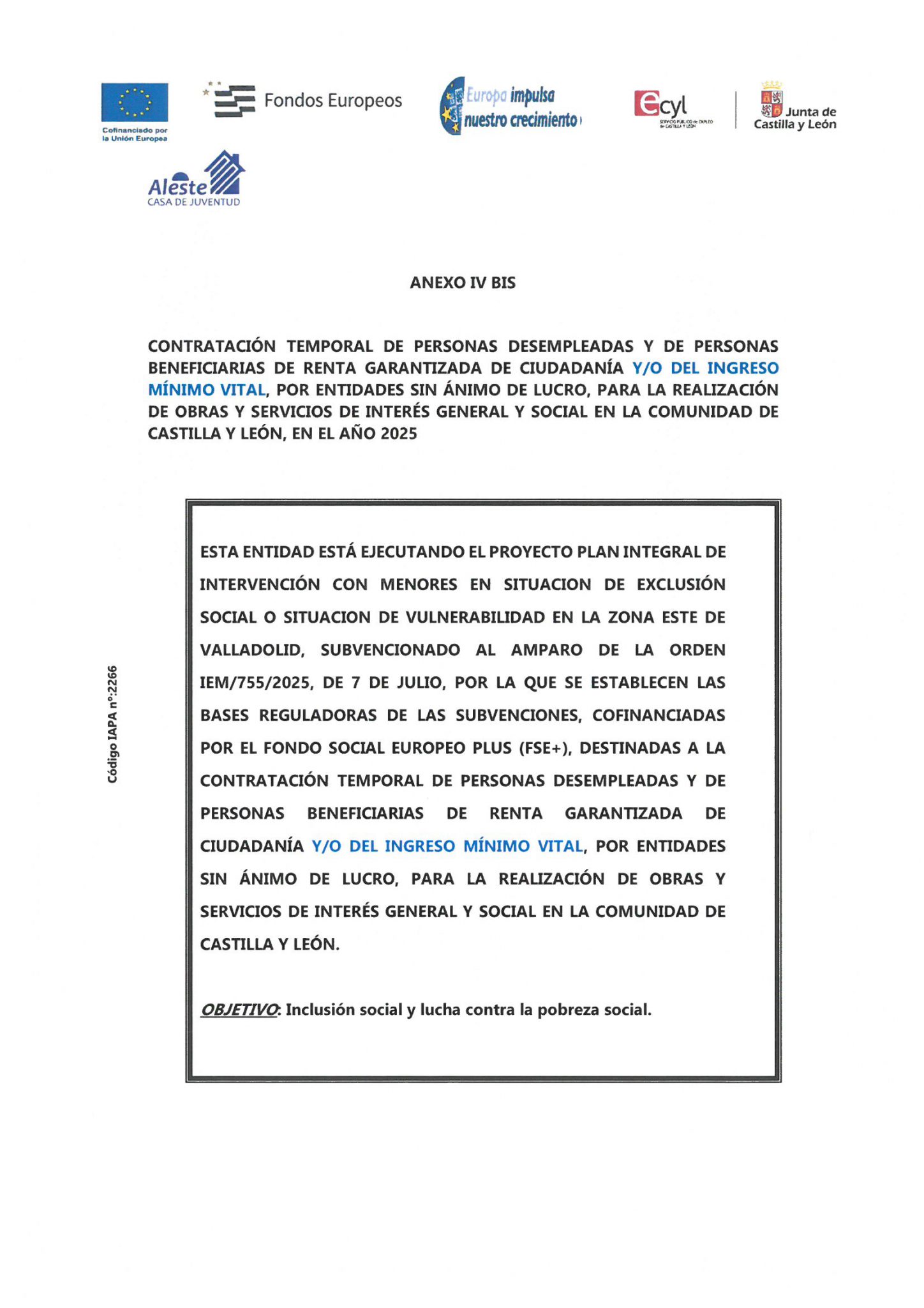 CONTRATACION TEMPORAL DE PERSONAS DESEMPLEADAS 2025
