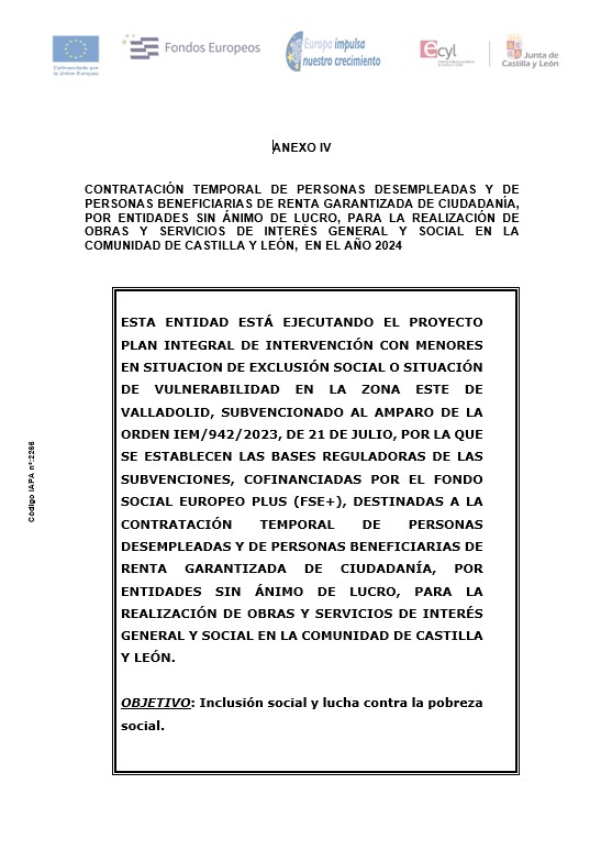 CONTRATACION TEMPORAL DE PERSONAS DESEMPLEADAS 2024