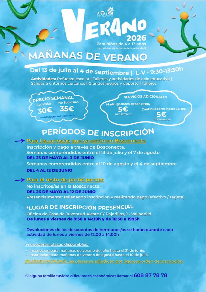 MAÑANAS VERANO 2026
